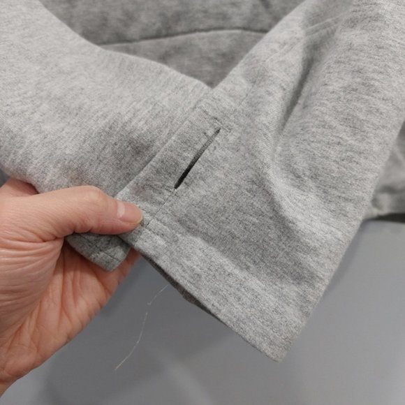 Zyia Active Combo Quilted Hoodie Grey Sweatshirt Size Small - Picture 5 of 10
